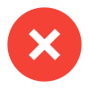 icone circular de cancelar