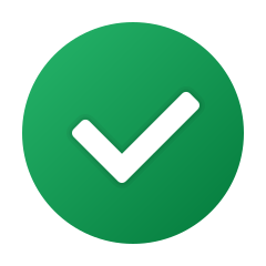 icone circular de verificado